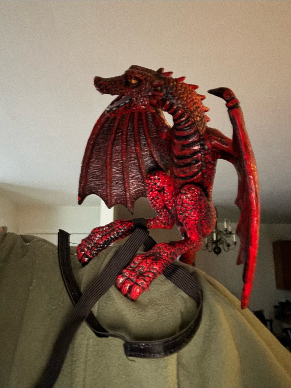 Red Dragon Costume Accessory - Fantasy Winged Dragon